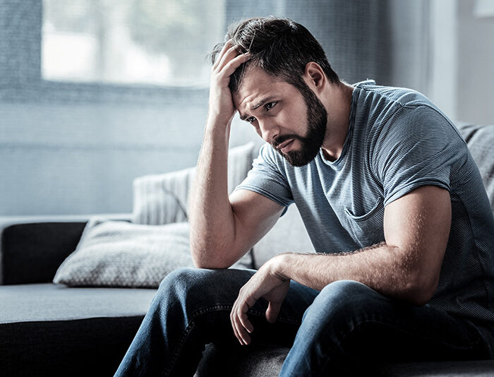 A man struggles with a green out.