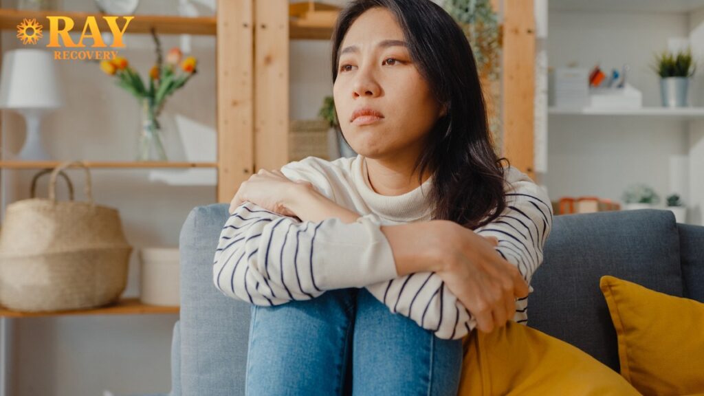 A depressed women